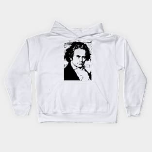 Ludwig Van Beethoven Kids Hoodie